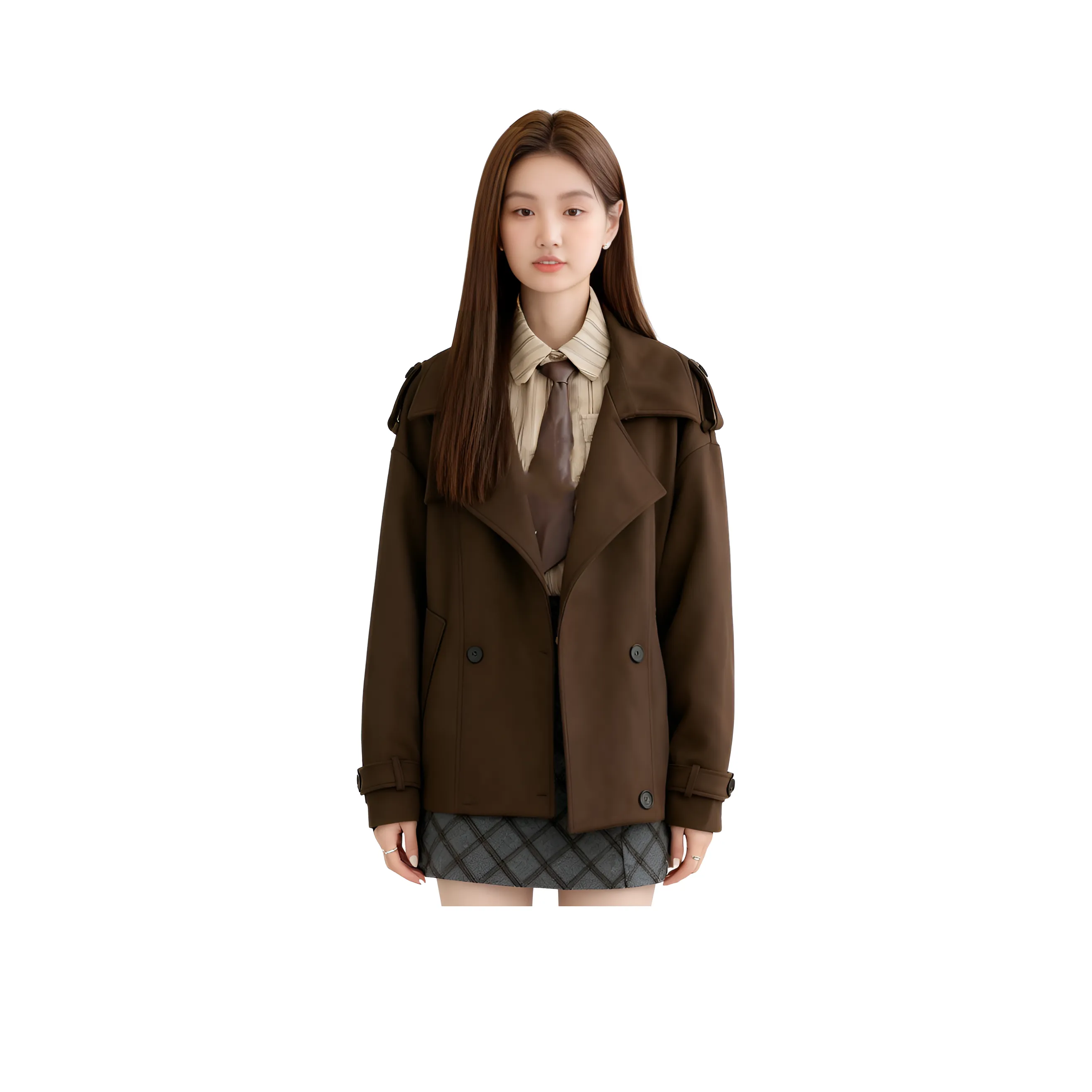 MTHE Кофе Пальто Женское Пальто