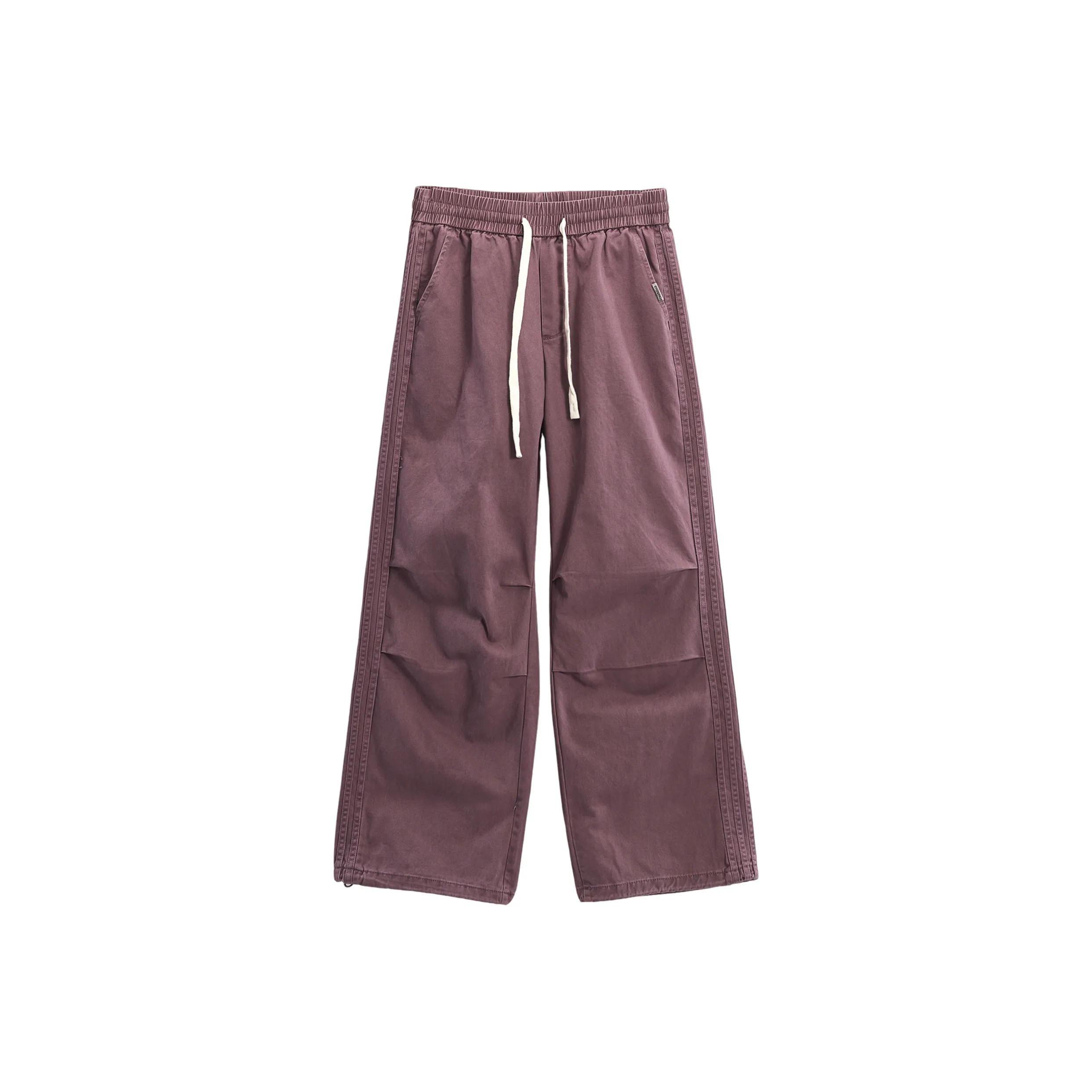 ENTONG Бургунди Унисекс Повседневные Штаны