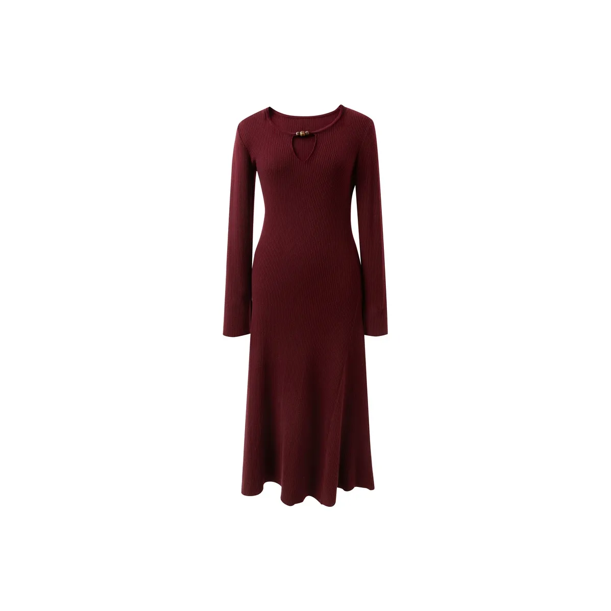 3COLOUR Длинное платье с длинными рукавами женское