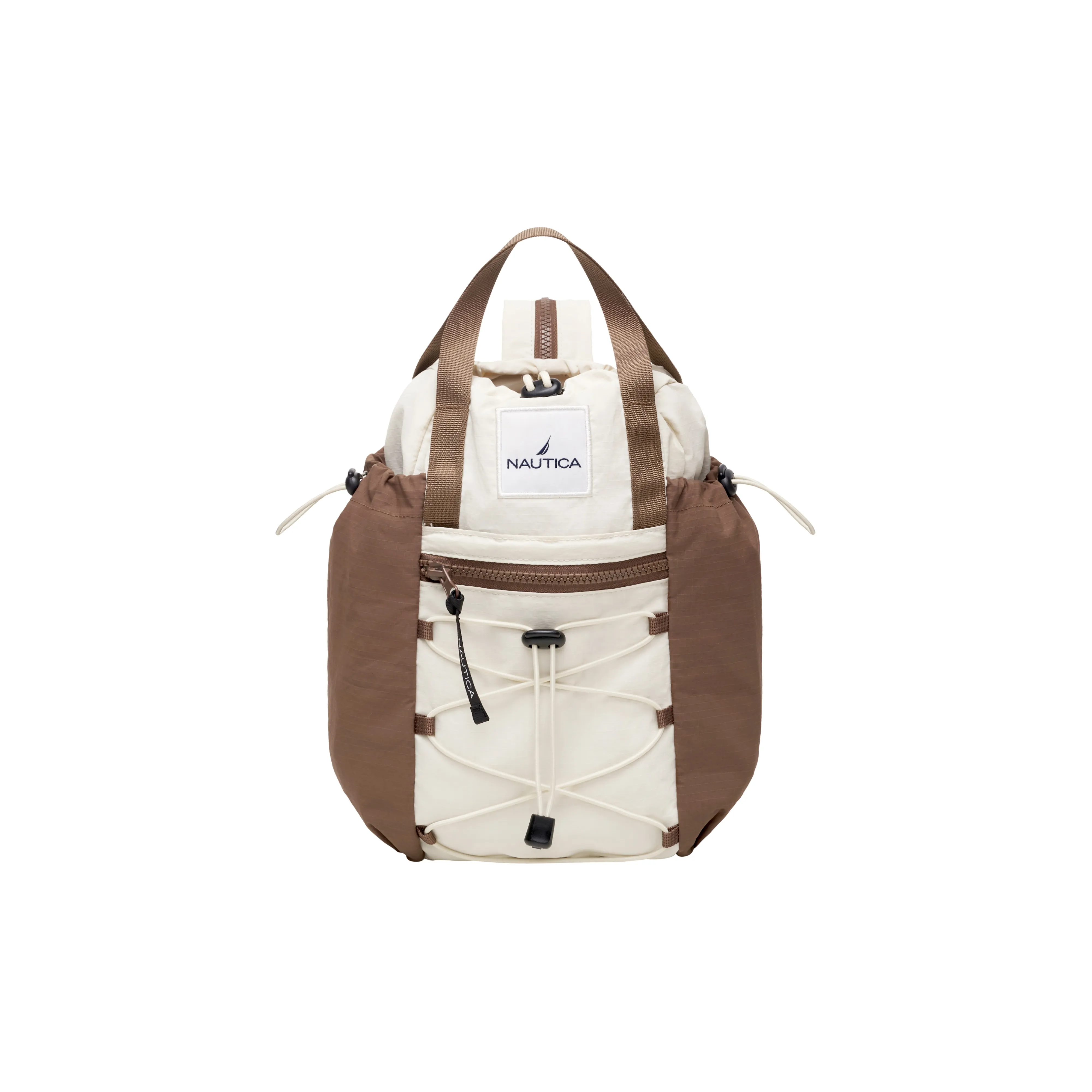 NAUTICA Нейлон Шнур Рюкзак Стандартный Унисекс Белый Коричневый