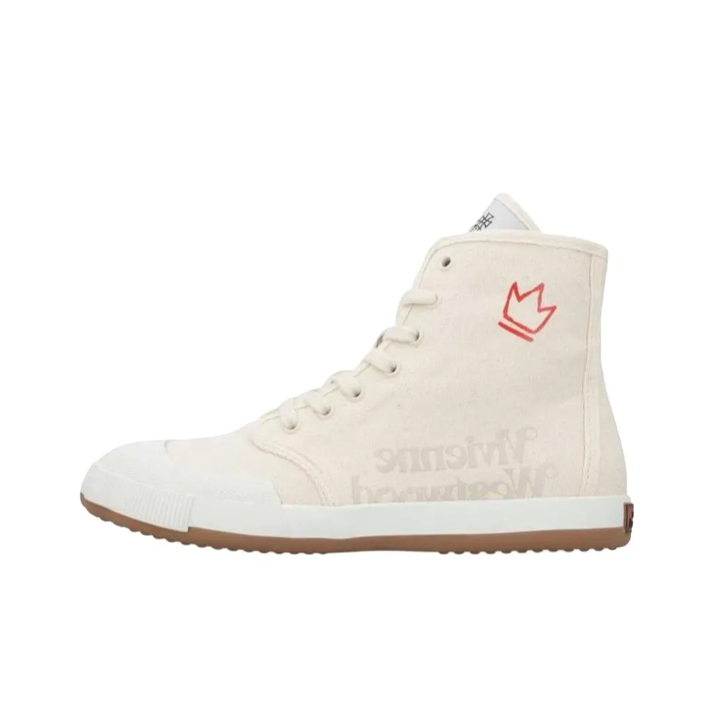 Vivienne Westwood Canvas Shoes Women's High Top Beige