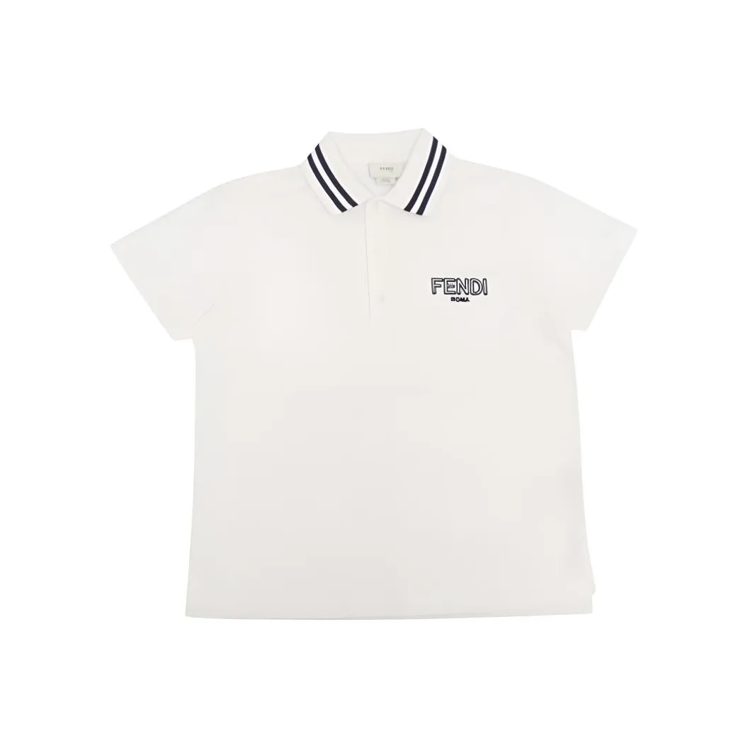 FENDI Поло SS25 Белый Детский