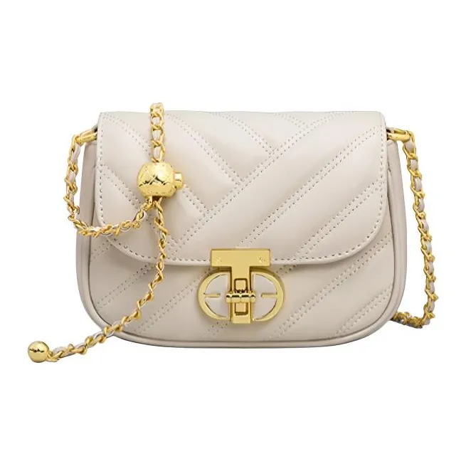 MILLIE'S Корова Кожа Коммутирование Маленькая Квадратная Сумка Сумка через плечо Обычная Женская Белая Черная