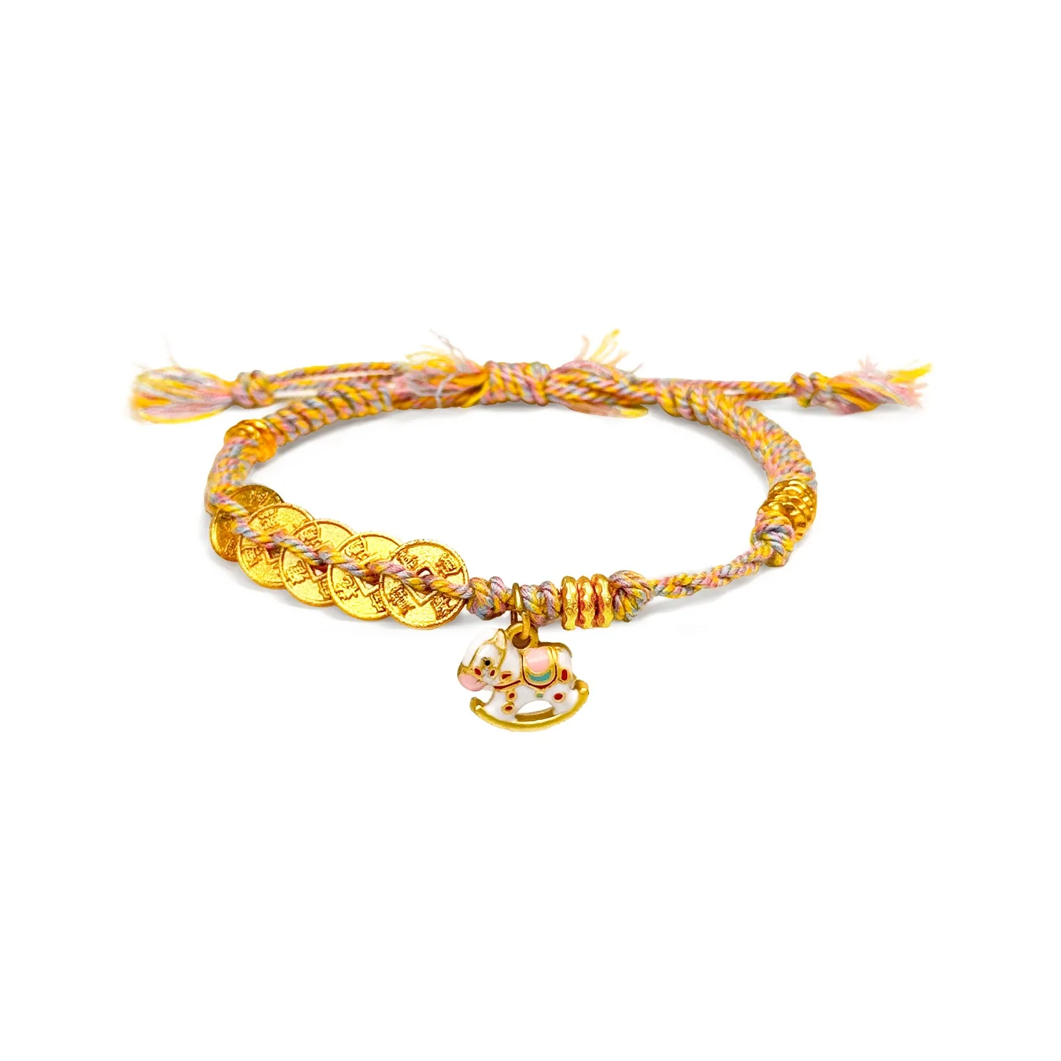 PUTUOSHANWENCHUANG Медный браслет с шнурками унисекс