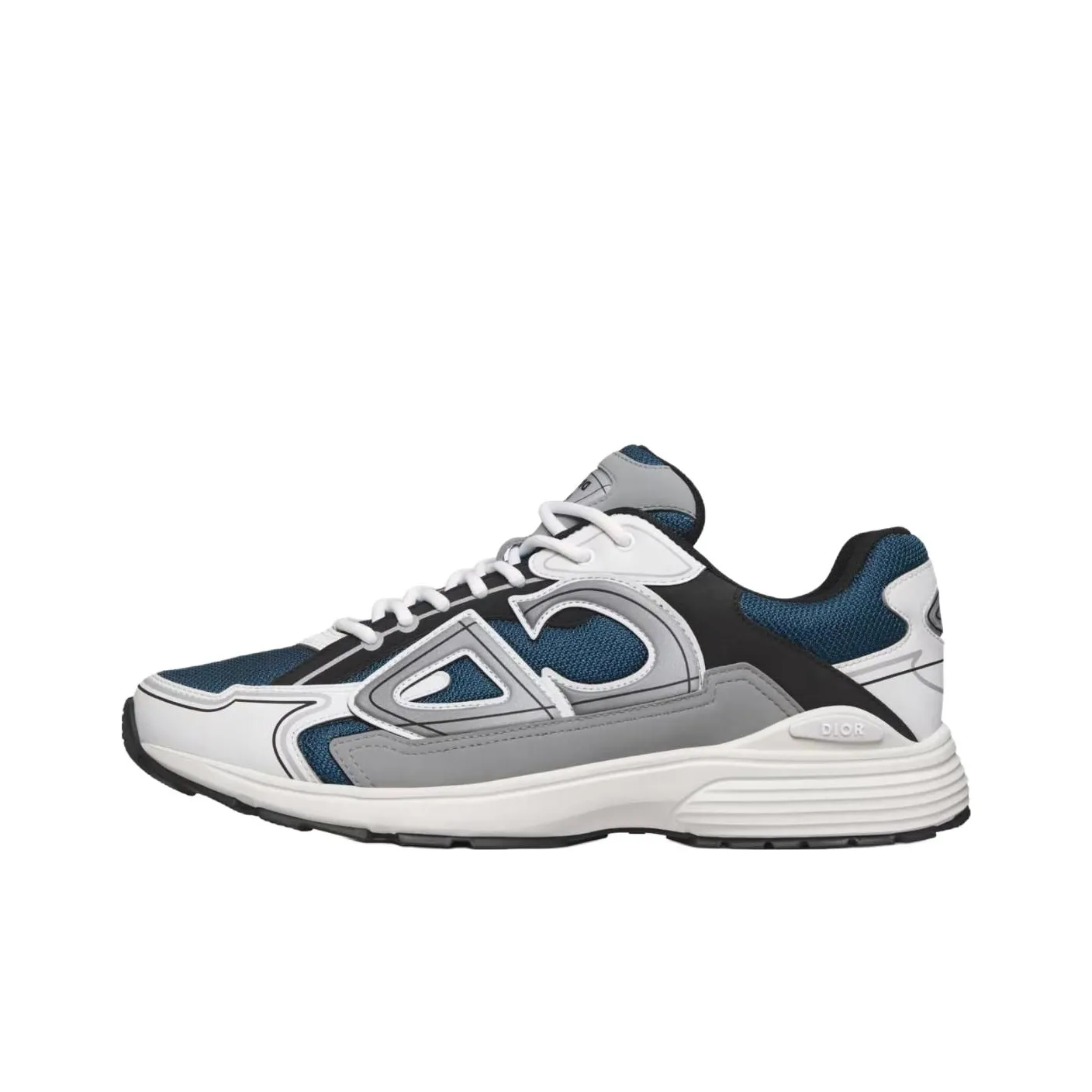 DIOR B30 Casual Shoes Men Low-Top Blue Gray