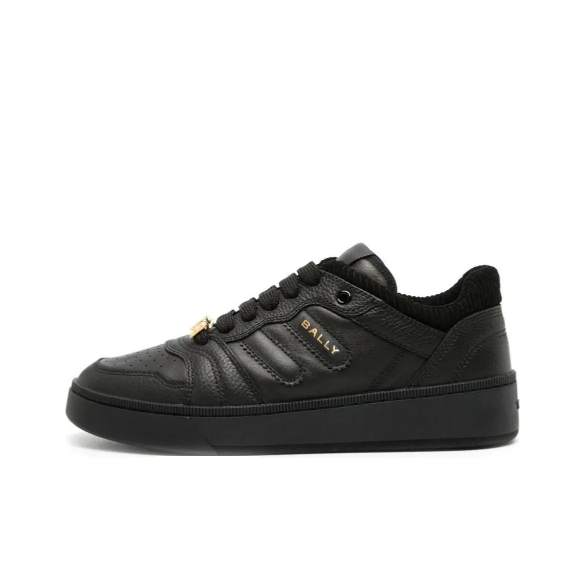 BALLY Skateboard Shoes Men Low Top Black