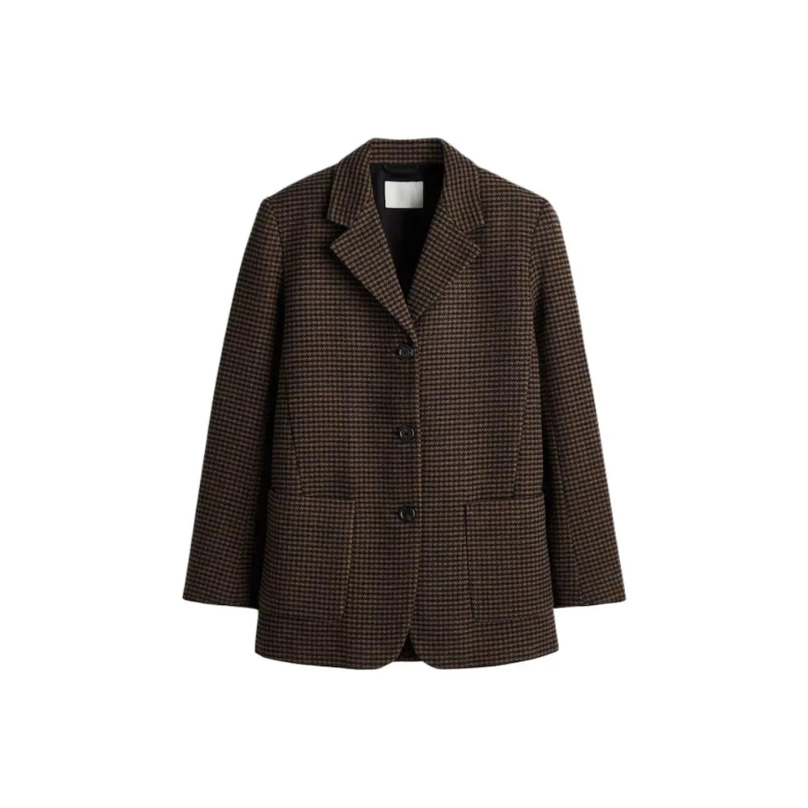 H M Темно-коричневый Гусиная лапка Женские Деловые костюмы