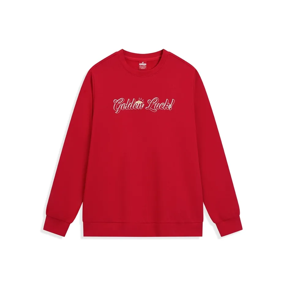 XTEP Свитшот Унисекс Праздничный Красный