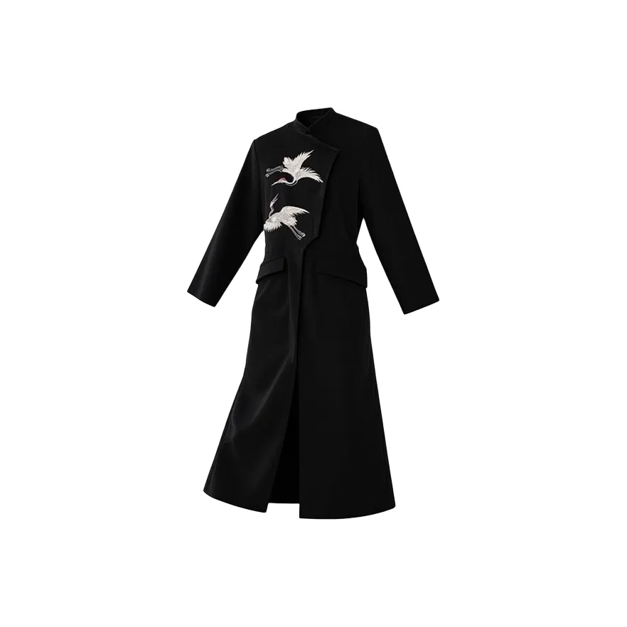 MARTHENAUT Черное Унисекс Пальто