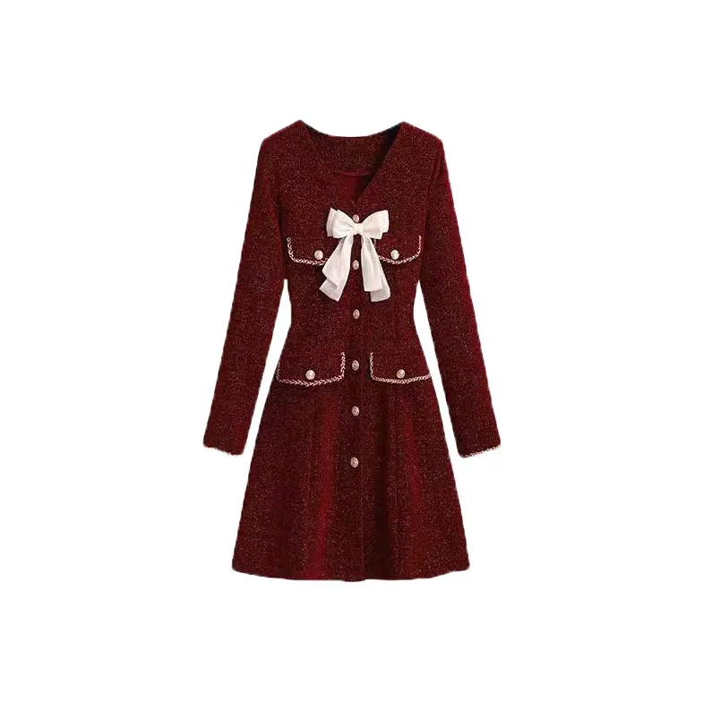 COVT Длинное платье с длинными рукавами женское