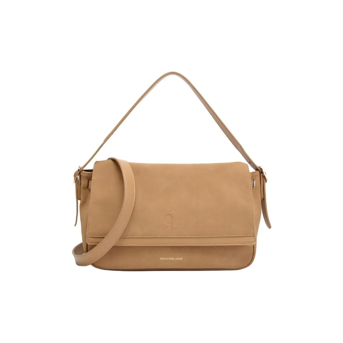 Monna Lisa Коровья кожа ПУ (полиуретан) Сумка через плечо Женская Абрикос