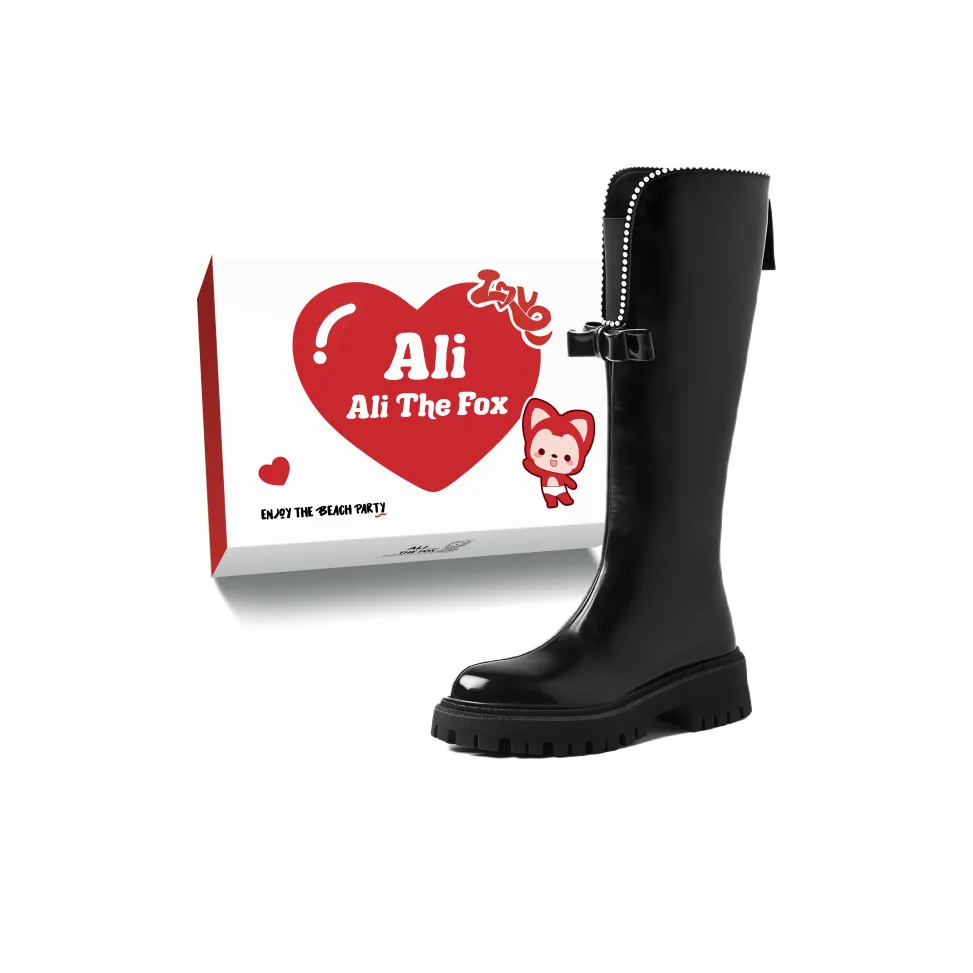 Али Тх Фокс Элегантный Модный Жемчужный Высокие сапоги на щиколотке Женские