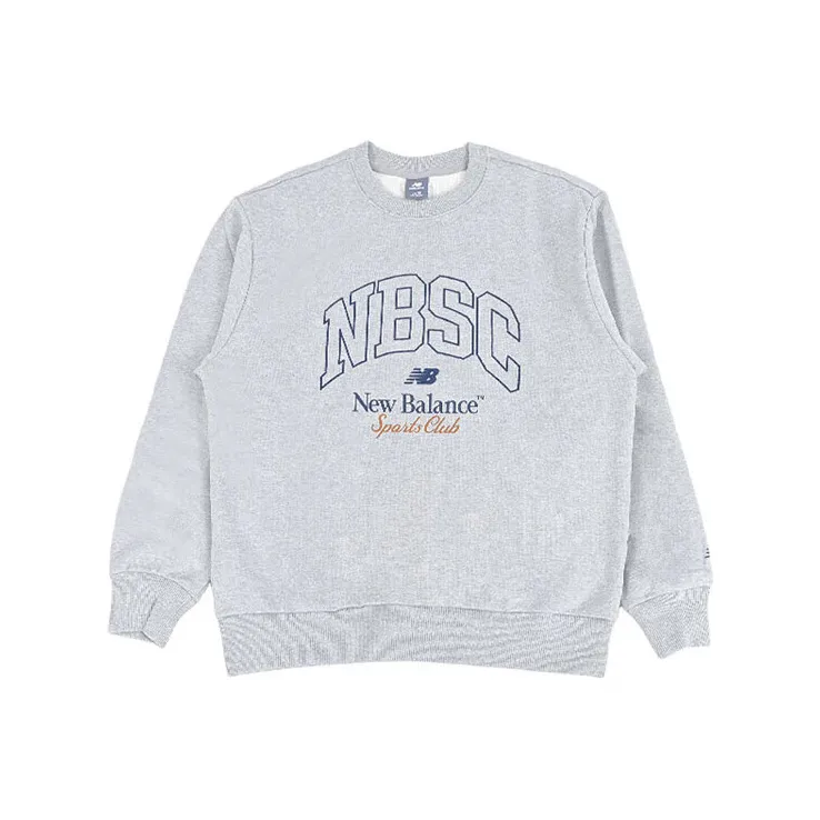 New Balance Светло-серый Мужской Свитшот