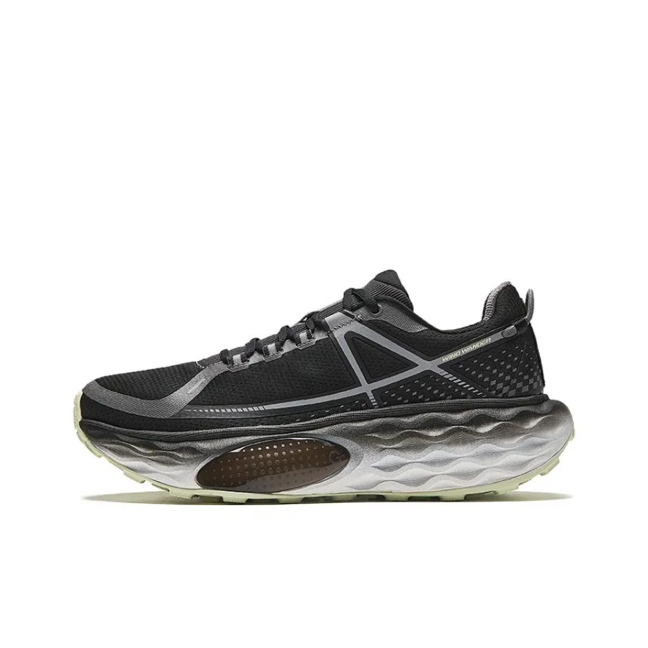 ANTA ChengFeng Running Shoes Women's Low-Top Basic Black/Volcanic Gray