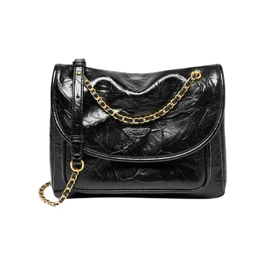 15 MINS Корова Спилок Синтетическая Кожа Сумка через плечо Большая Женская Полночный Черный Каштановый Кофейный