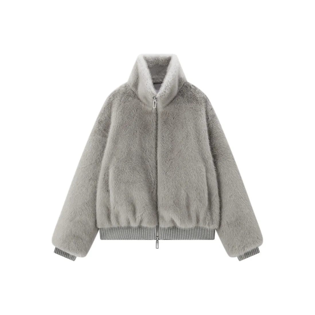 PEACEBIRD Hong KONG Mist Серый Женские Меховые изделия