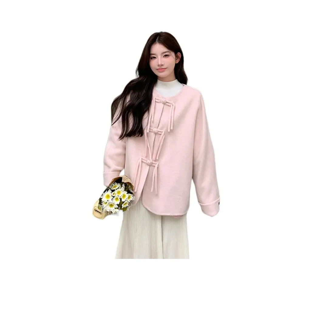 ZCDECO Розовое Женское Пальто