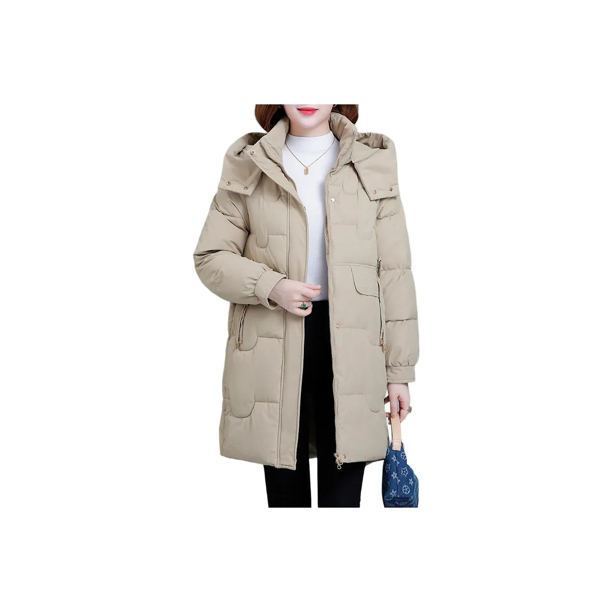 The Temptation Of The Muse С капюшоном Хлопковый пуховик Женские