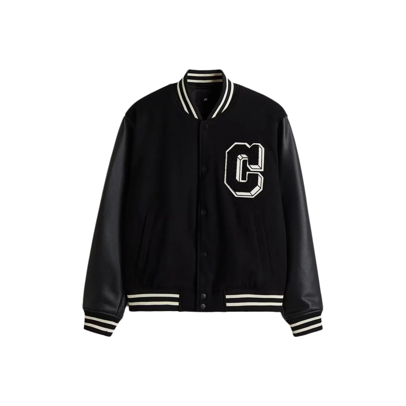 H M Черный Белый Мужская Бейсбольная Джерси