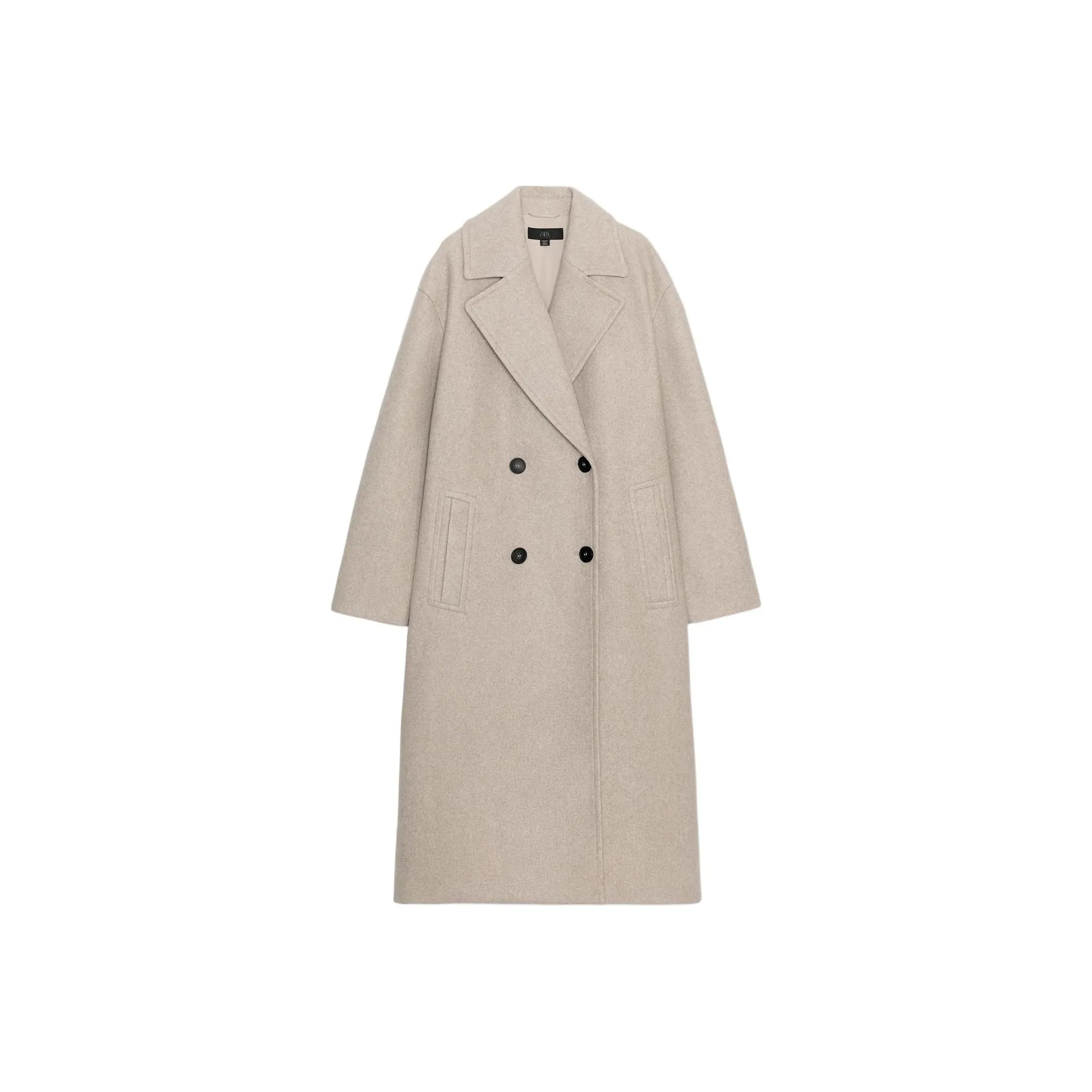 ZARA Бежевый Женский Пальто