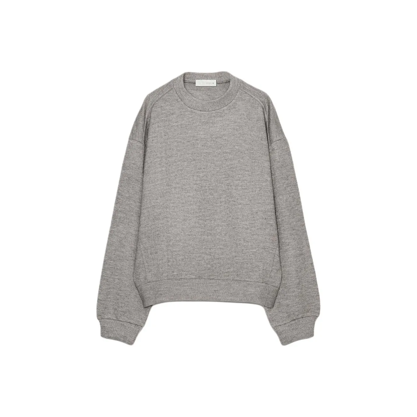 ZARA Темно-серый Коричневый Женский Свитшот