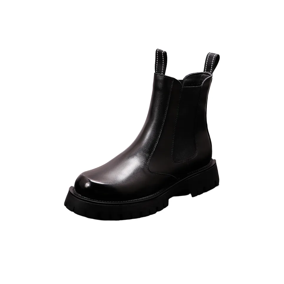 SENJIALUO Короткий Мартин Ботинок с грубым каблуком Мужской