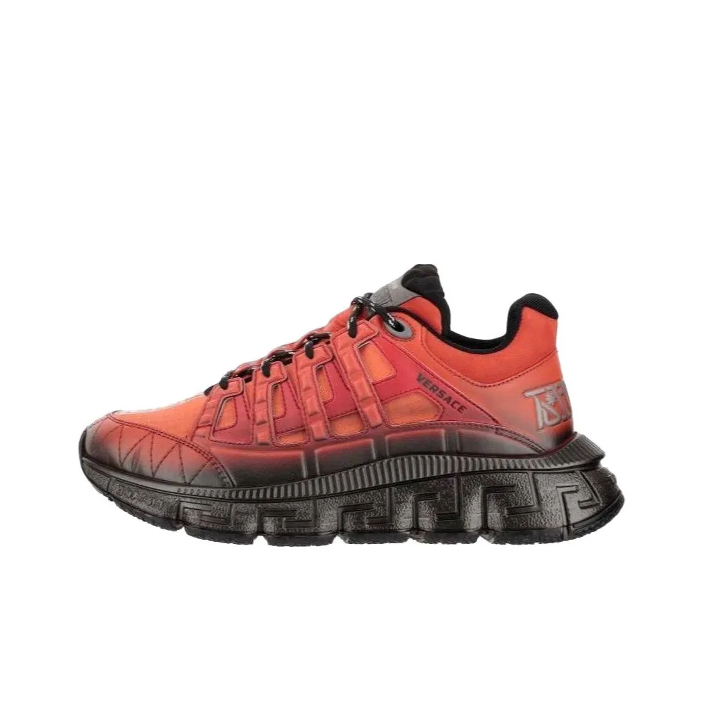 VERSACE Trigreca Chunky Sneakers Men Low Top Red