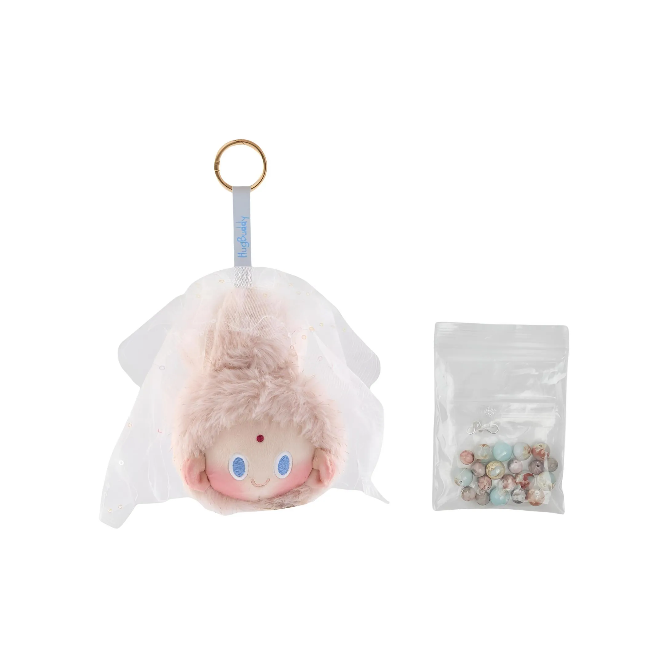 Hugbuddy Empty DIY Коллекция Бусины Нить FOURBABY Плюшевая Подвеска Один Mystery Коробка Целая Коробка 4 шт