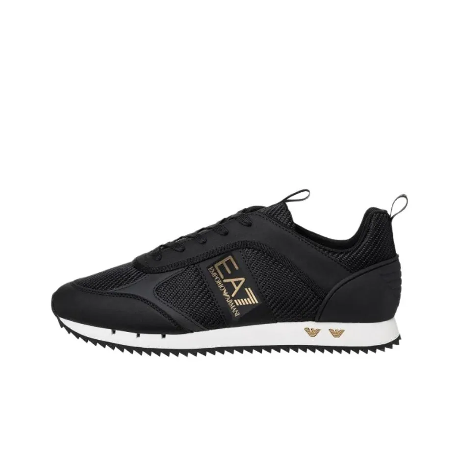 EMPORIO ARMANI EA7 Low Топ Casual Мужской Черный Золото