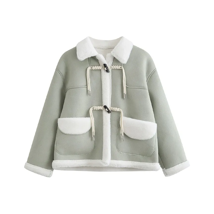 RTNH Светло-зеленые женские бархатные куртки