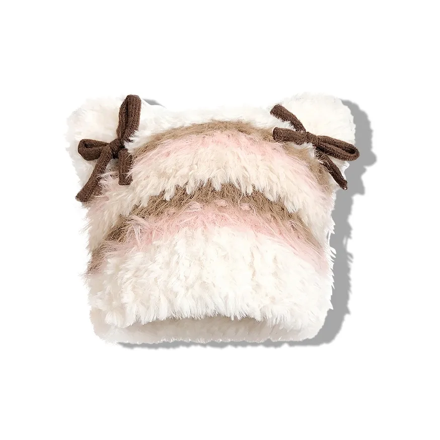 YOUWEI Полиэстер Студенты Сладкий стиль Тонкий Лицо Fashion Versatile Пуловер Шапка-бини Женские