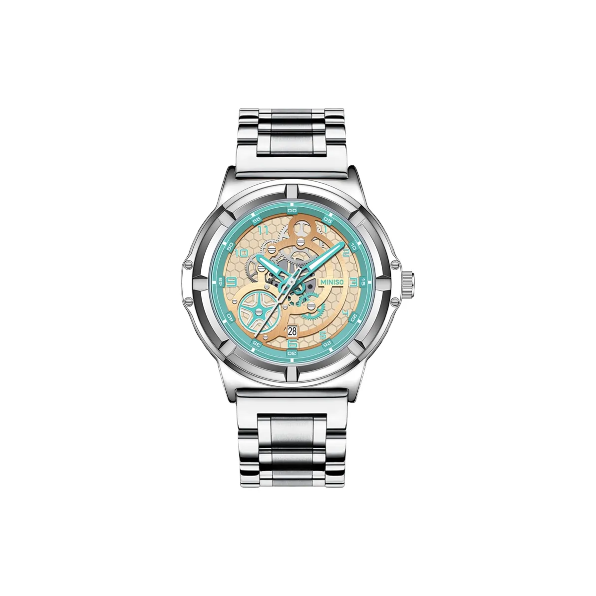 Miniso Darth Vader Collection Кварцевый механизм ремешок из нержавеющей стали часы унисекс разноцветный циферблат