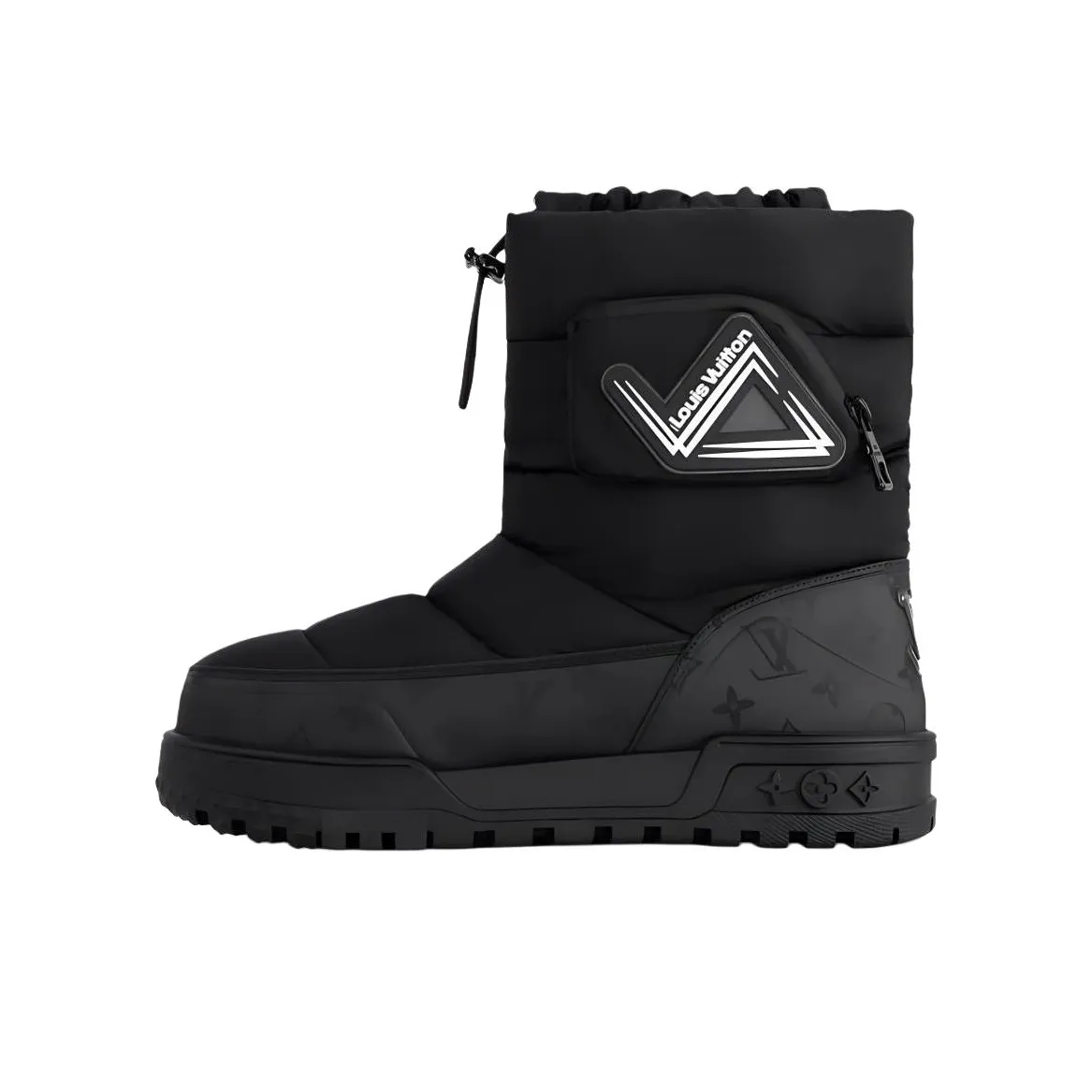LOUIS VUITTON Snow Boots Men Black