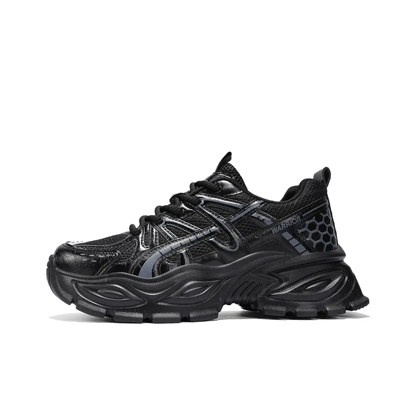 Warrior визуально увеличивает рост устойчивый к истиранию легкий противоскользящий высокий топ кроссовки с толстой подошвой мужские черные