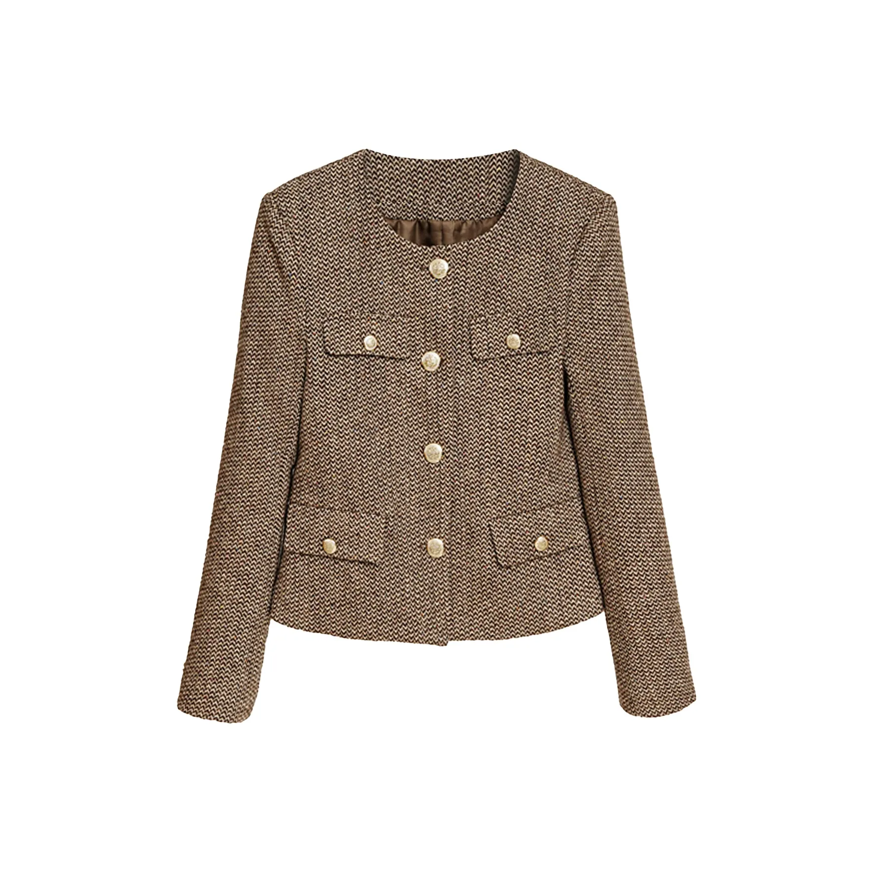 DonnaZilan Одинарный Костюм Женские Элегантность Коммутирование Премиум Шерстяной Бизнес Костюм Пальто