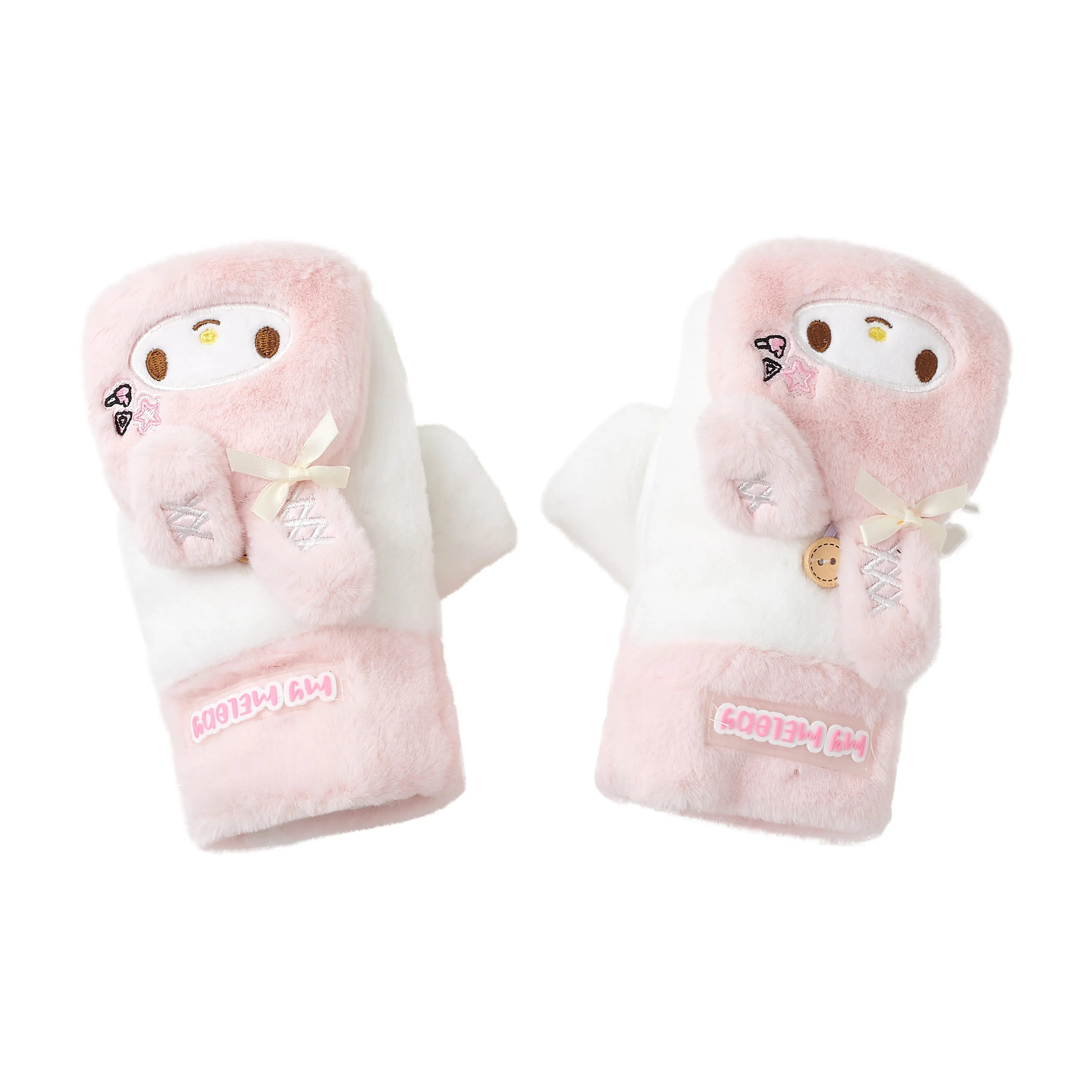 Sanrio Melodi Полиэстер Трикотаж Перчатки Женские