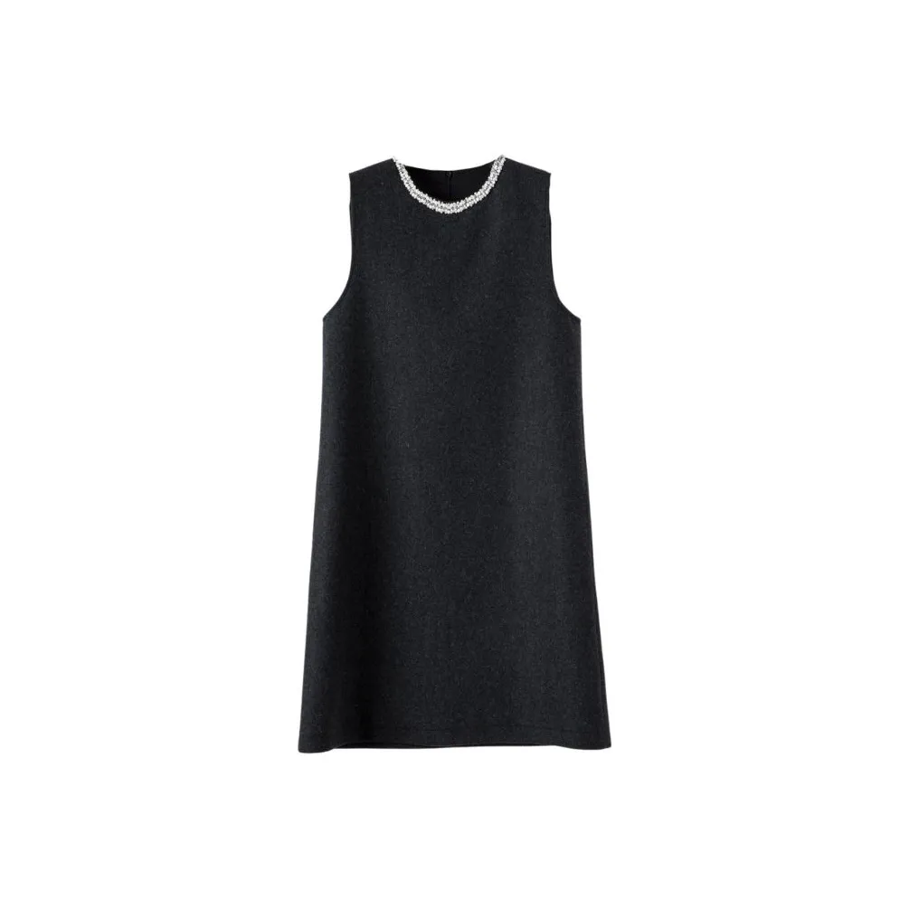 Late White Без рукавов Платье Женское