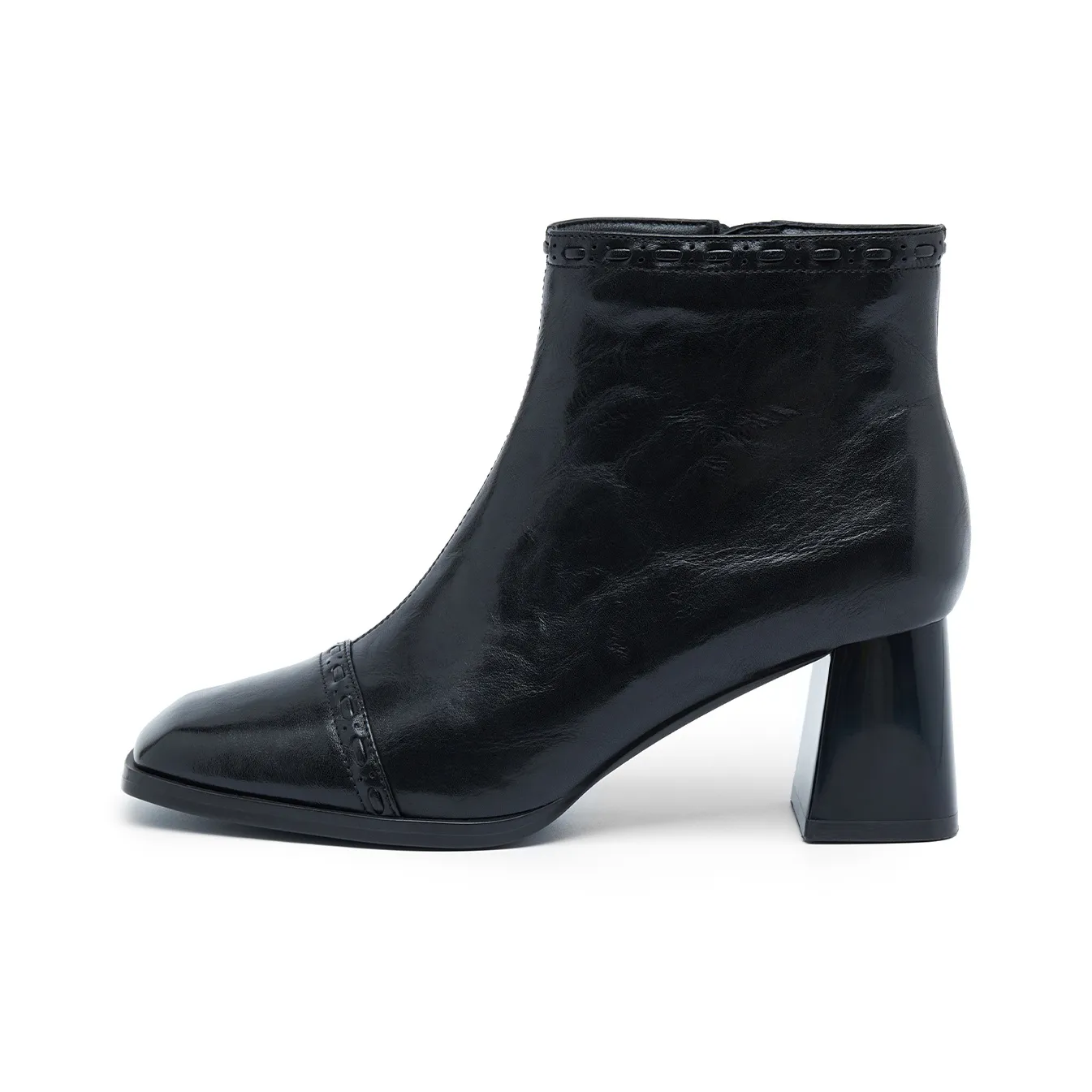 ELLE Квадратный носок Ботильоны Женские ботильоны 2025 Женские ботинки