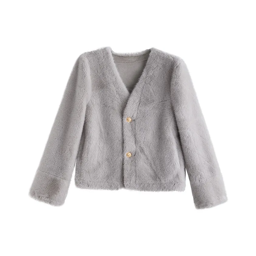 Tonlion Светло-серый Женские меховые изделия