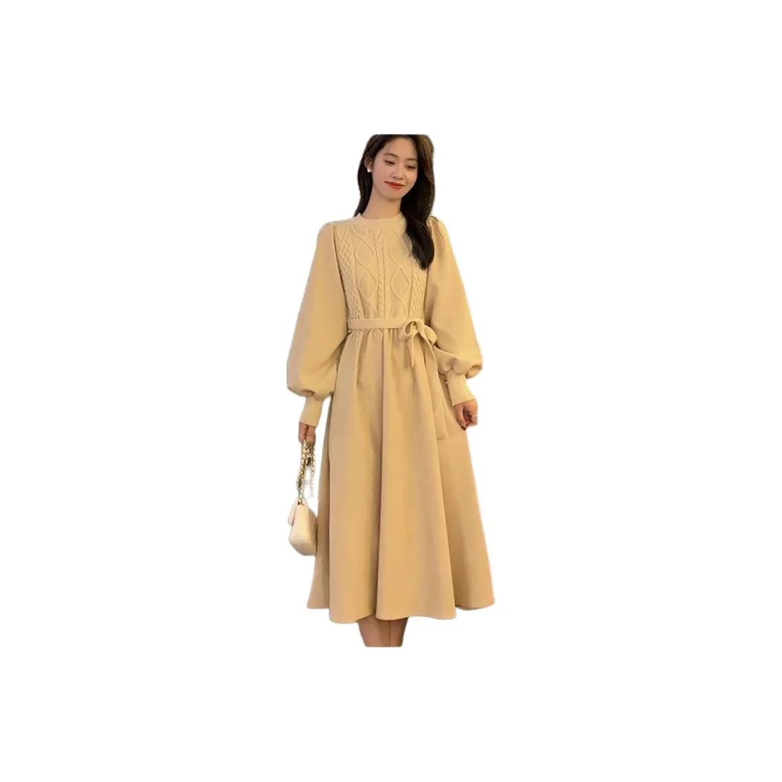 VINMUK Длинное платье с длинными рукавами женское