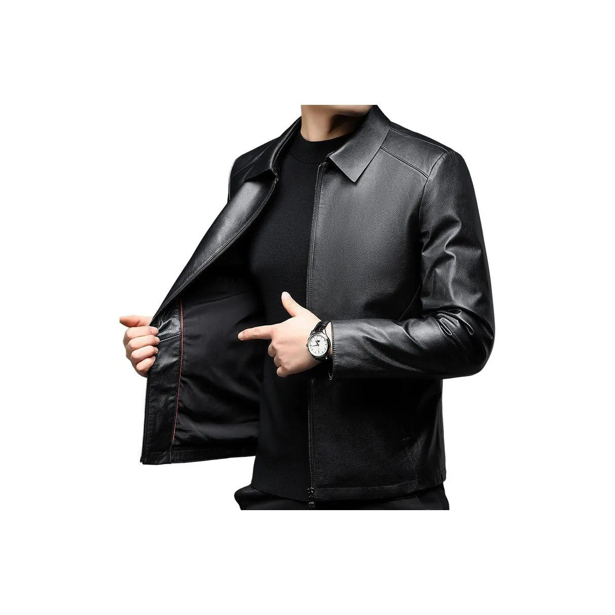 TAIZILONG Мужские кожаные куртки