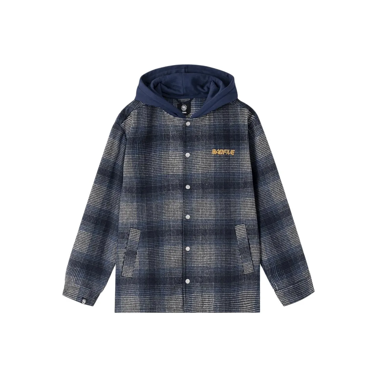 Подкладка Темный Корабельный Синий Клетка Мужская Куртка