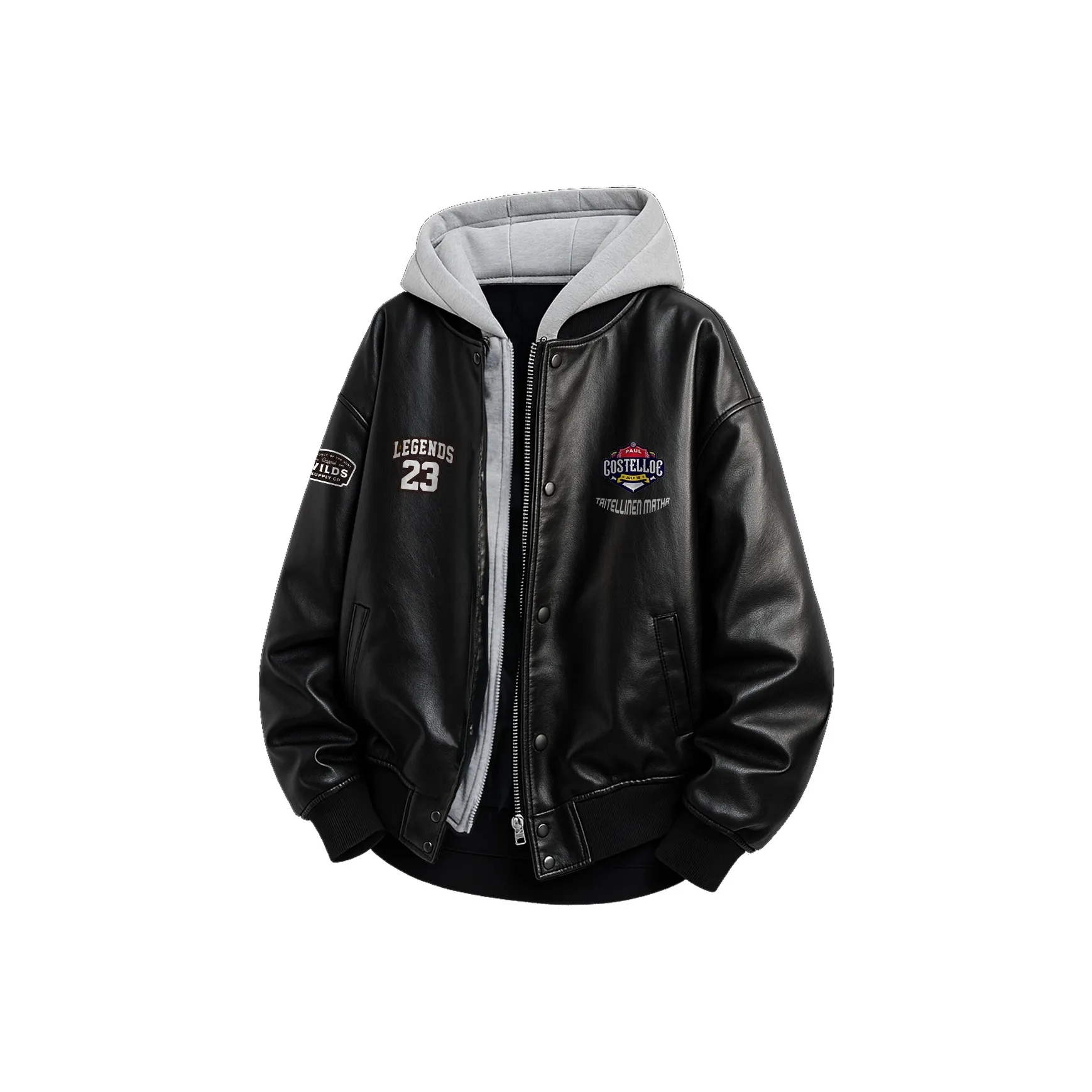 PAUL COSTELLOE Кожа Куртка Унисекс