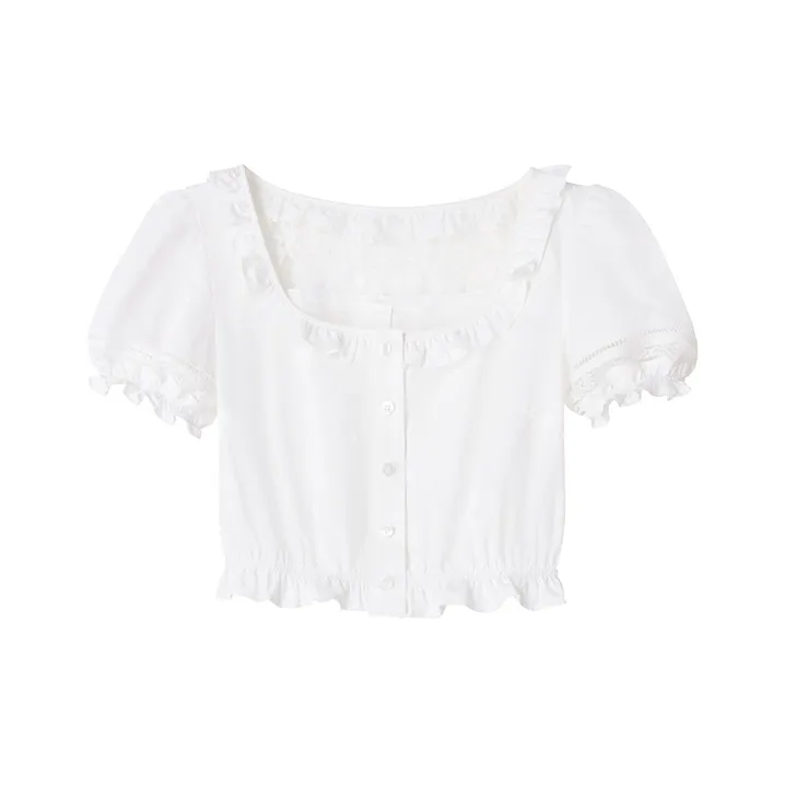 UENA Белый В наличии Женские Короткие Топы