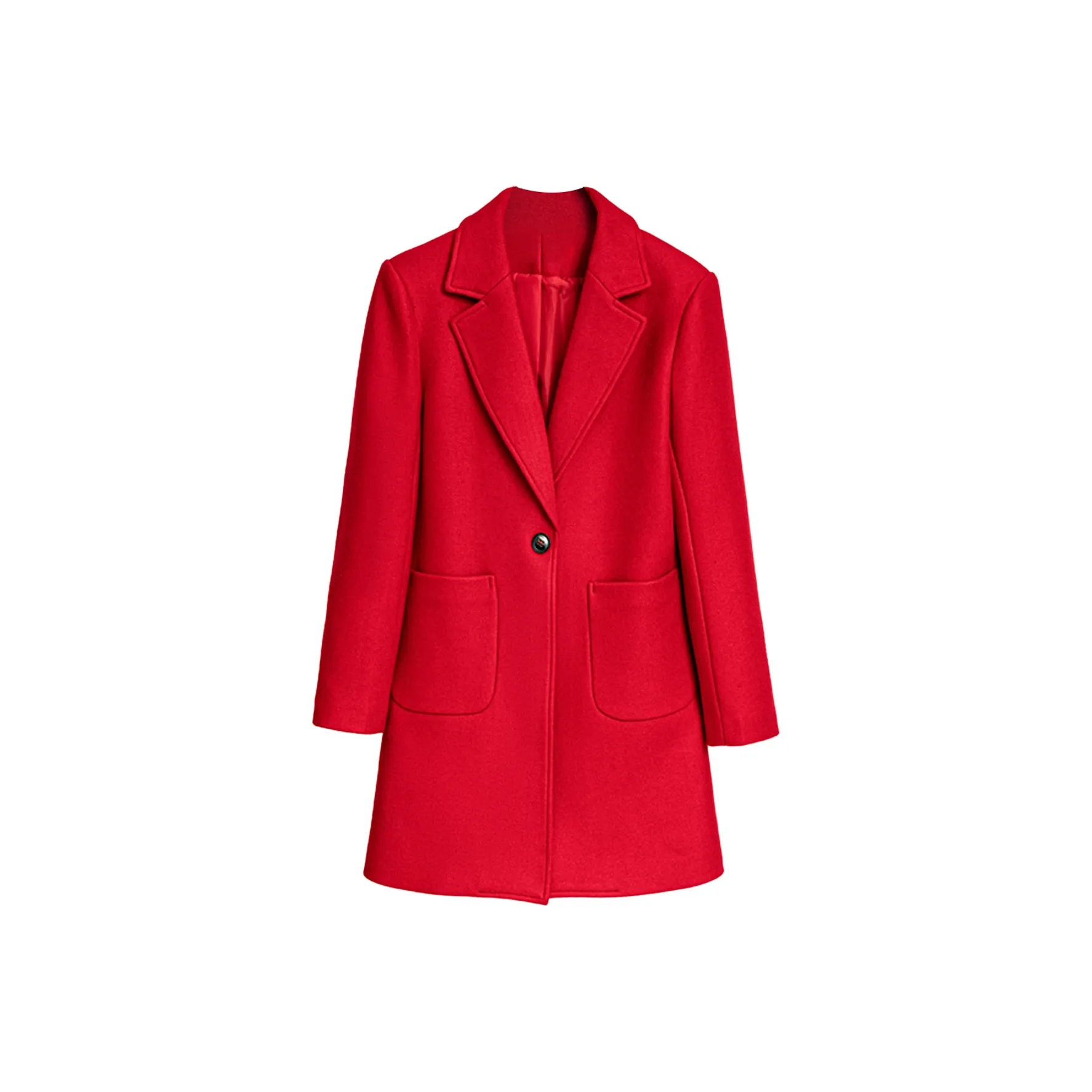 DonnaZilan Минималистский стиль Длинный рукав Костюм Женские Универсальный Удобный Простой Воротник Шерсть Бизнес Костюм Пальто