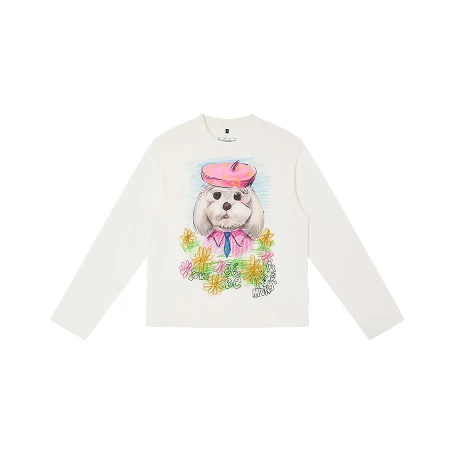 EeeeArtmonster COVER UP Длинный рукав Т-рубашка Унисекс