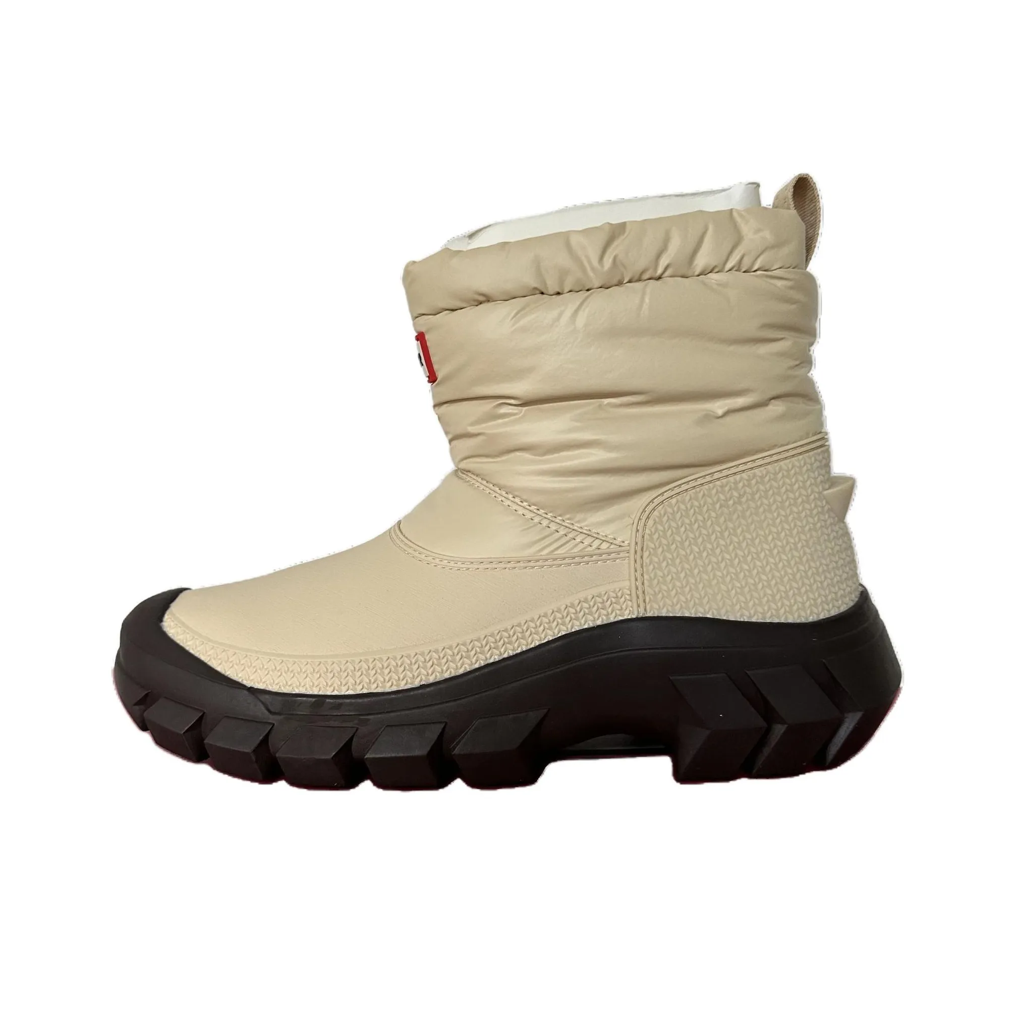 HUNTER Короткие Снежные Ботинки Женские Бежево-Желтые