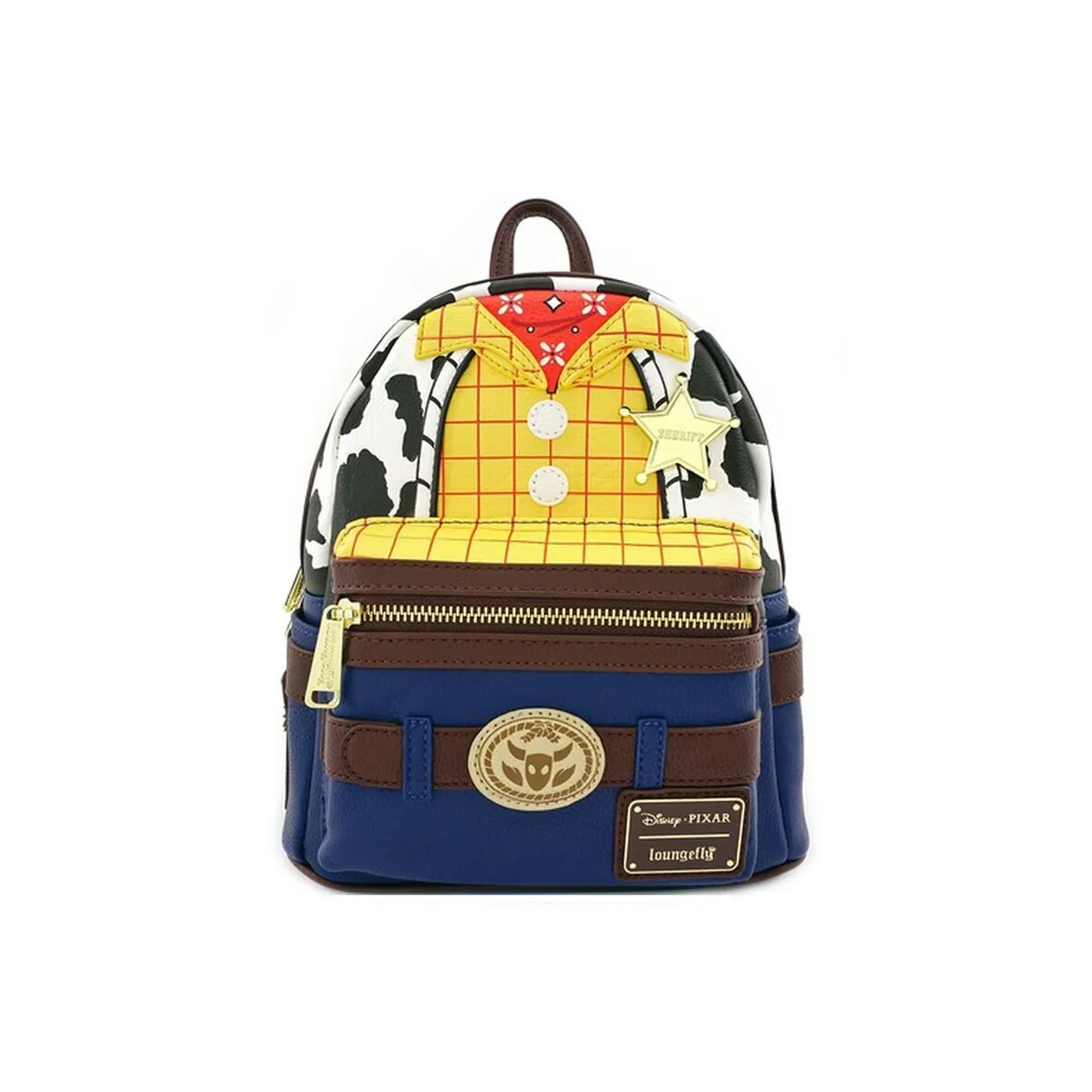 Loungefly Полиуретан Рюкзак Стандартный Унисекс Синий Многоцветный Пэчворк