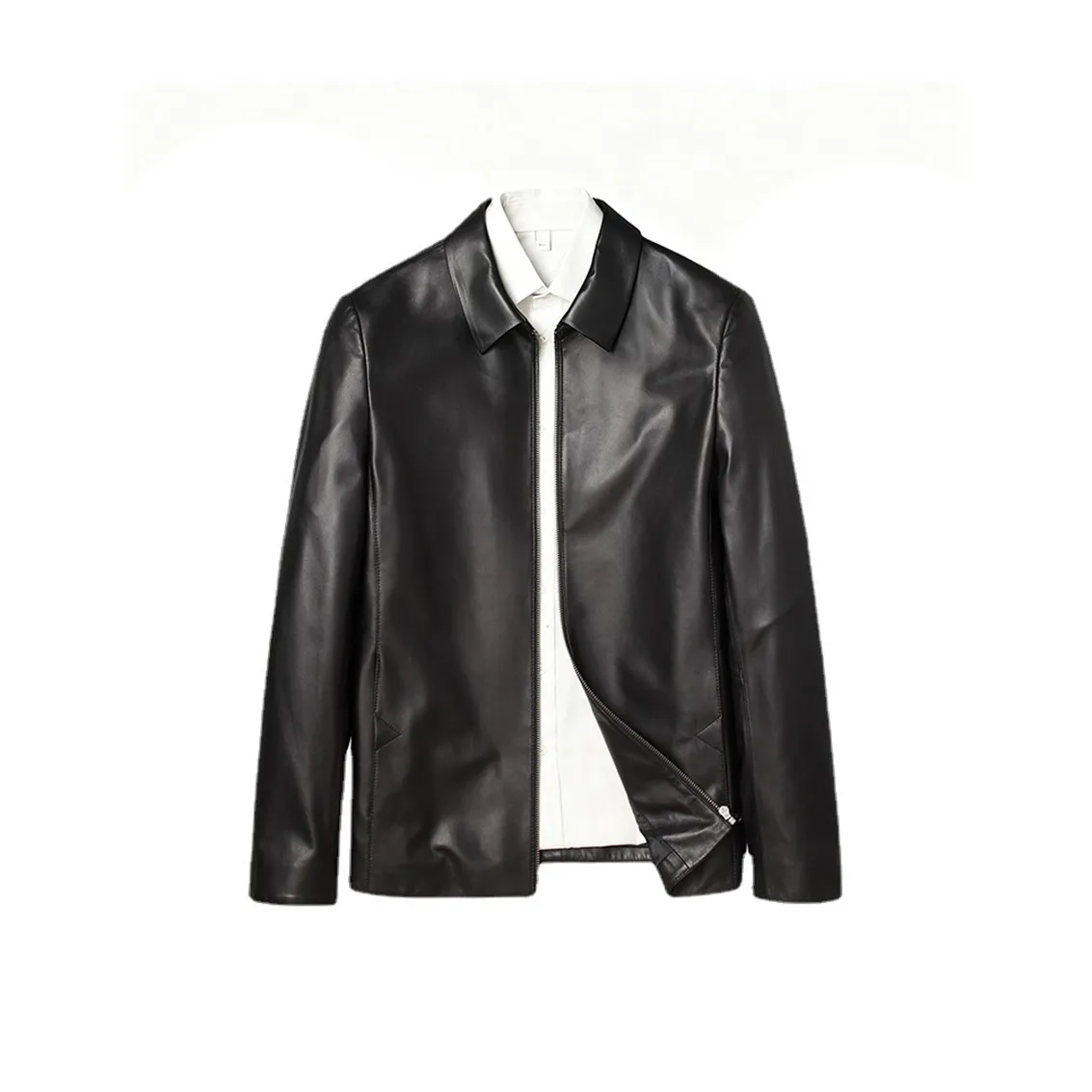 Devanro Черные Мужские Кожаные Куртки