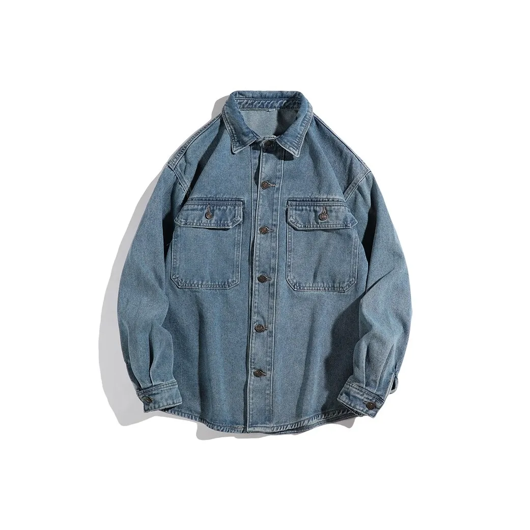 PLQV Синий Мужская Рубашка